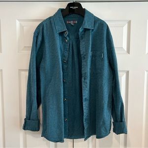 Urban Outfitters Oversized Blue Button Down Shirt